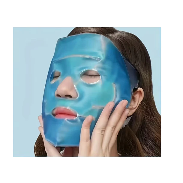 Máscara Facial Gel Frío Y Calor Reutilizable 1