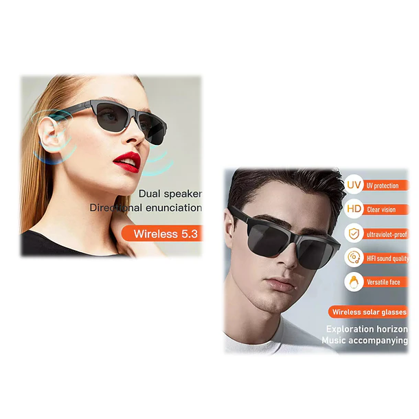 Lentes Inteligentes Smart Audio Bluetooth F01Manos Libres 3