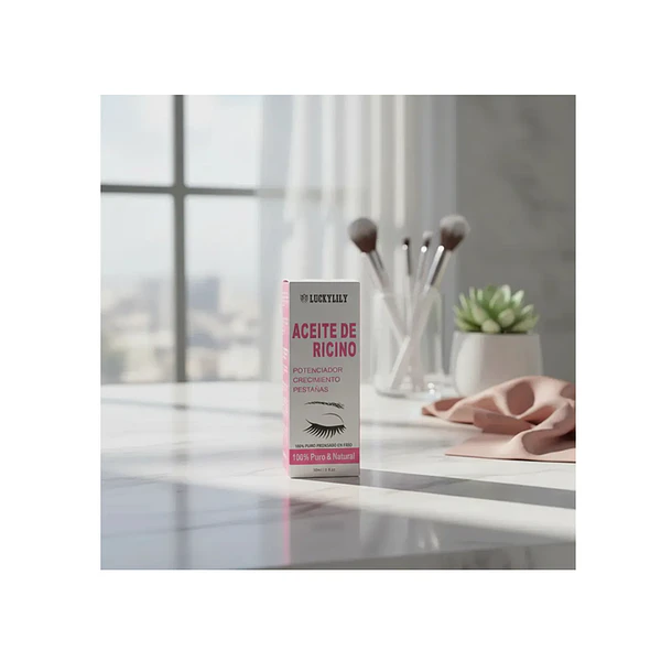 Aceite De Ricino Puro Para Crecimiento De Pestañas Luckylily 2