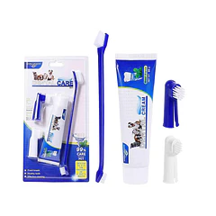 Kit Aseo Dental Para Perros Y Gatos Con Pasta Y Cepillos