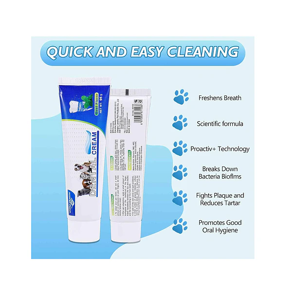 Kit Aseo Dental Para Perros Y Gatos Con Pasta Y Cepillos 2