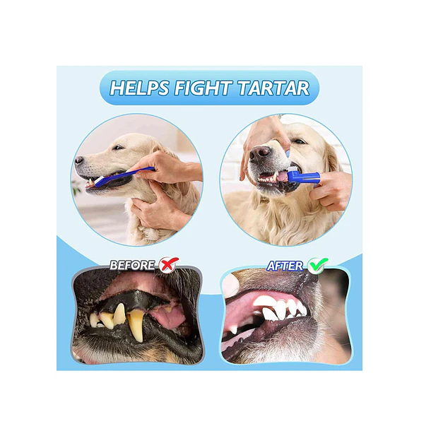 Kit Aseo Dental Para Perros Y Gatos Con Pasta Y Cepillos 5