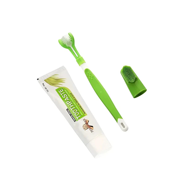 Kit Aseo Dental Para Perros Y Gatos Con Pasta Y Cepillos 1