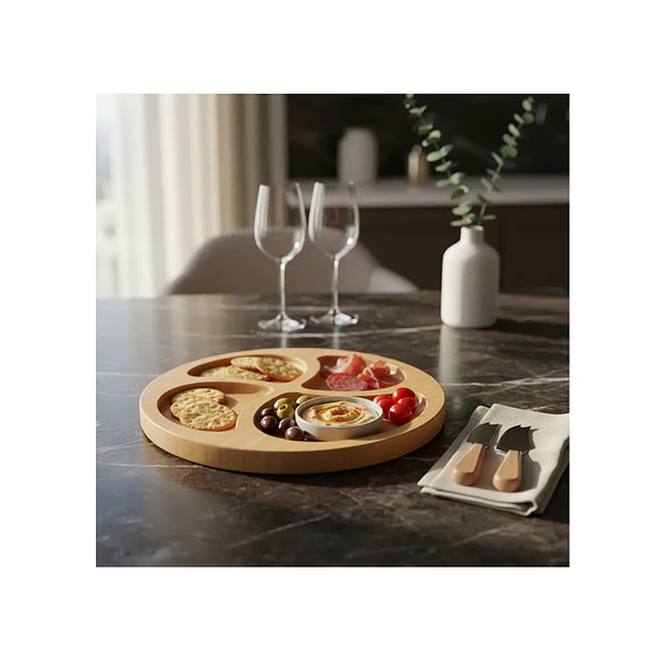 Tabla Decorativa Bandeja De Madera Diseño Para Picoteo 6