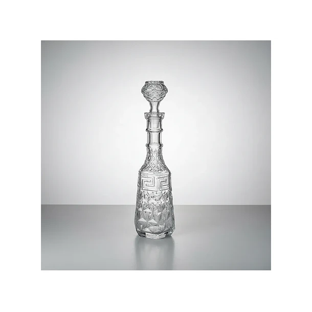 Licorera De Vidrio Con Diseño Griego Para Whisky 1