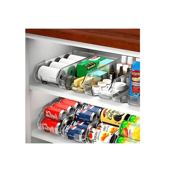 Organizador Transparente Para Latas De Bebidas 4
