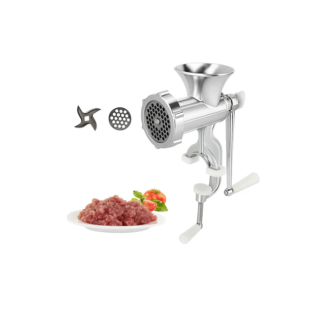 Picadora Molino Carne Manual De Cocina Moledora Aluminio 1