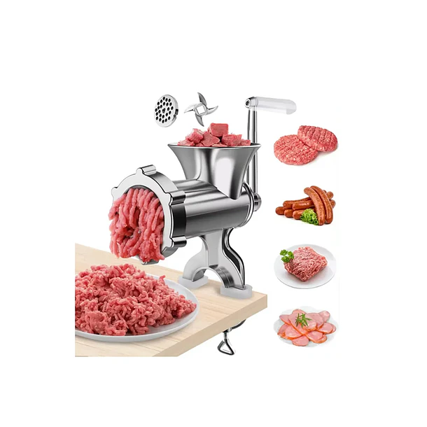 Picadora Molino Carne Manual De Cocina Moledora Aluminio 2