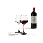 Set 6 Copas De Vino Pie De Color Tinto Infinito 590ml 2