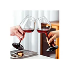 Set 6 Copas De Vino Pie De Color Tinto Infinito 590ml 4
