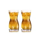 Set 2 Vasos Shot De Vidrio Cuerpo De Mujer Para Tragos 1