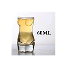 Set 2 Vasos Shot De Vidrio Cuerpo De Mujer Para Tragos 3