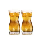 Set 2 Vasos Shot De Vidrio Cuerpo De Mujer Para Tragos 5