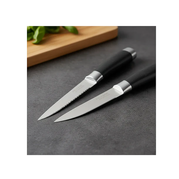 Set 2 Cuchillos De Cocina Acero Inoxidable Multiuso 4