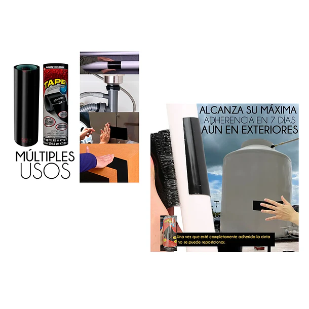Cintas Adhesivas Impermeables Gaffer Cocinabaño Auto Multius 5