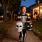 Pack 2 Cabeza Calavera Halloween Blanco Y Negro 1
