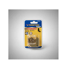 Escuadra Vertical 30x18x2mm 4 Unidades Con Tornill