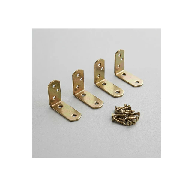 Escuadra Vertical 60x20x2mm 4 Pcs Con Tornillos 4