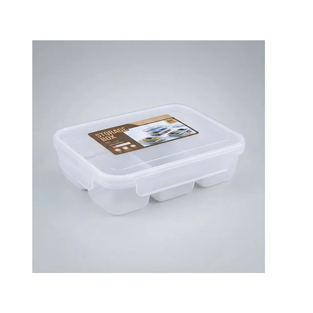 Contenedor Organizador De Alimentos 6 Divisiones Con Tapa 1