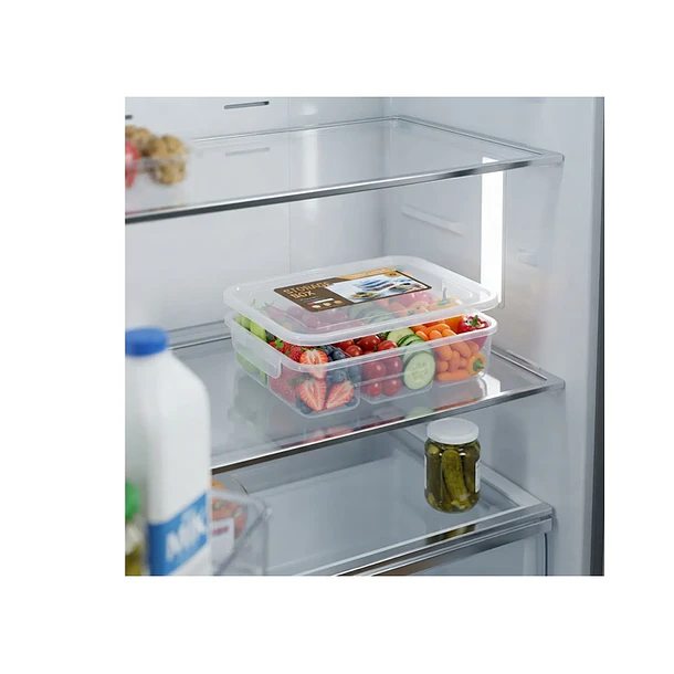 Contenedor Organizador De Alimentos 6 Divisiones Con Tapa 3
