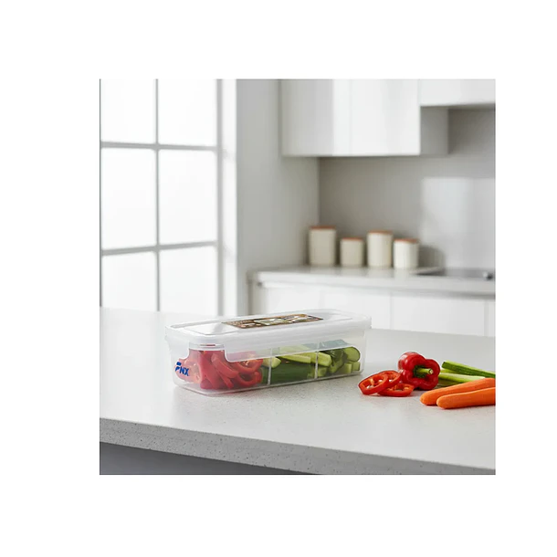 Contenedor Organizador De Alimentos 3 Divisiones Con Tapa 2