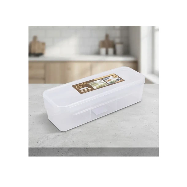 Contenedor Organizador De Alimentos 3 Divisiones Con Tapa 3