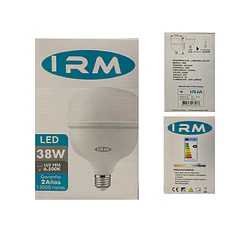 Ampolleta Led Irm E27 38w Luz Fría 6500k 3600 Lúmenes