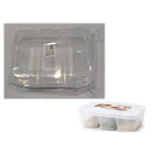 Contenedor Organizador De Alimentos 3 Divisiones Con Tapa 3