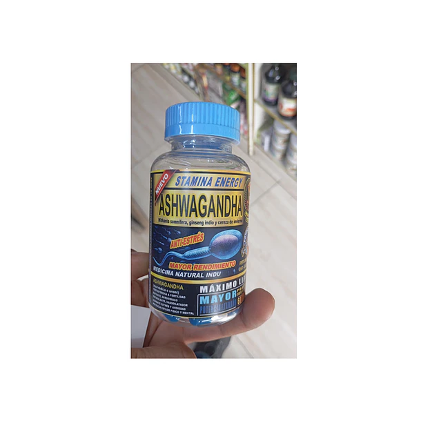 Stamina Energy Ashwagandha Anti-estrés 60 Cápsulas 2