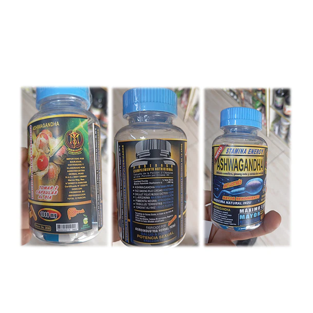 Stamina Energy Ashwagandha Anti-estrés 60 Cápsulas 3