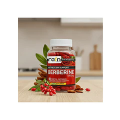 Berberina 1000 Mg Rain Cápsulas Suplemento Apoya Metabolismo