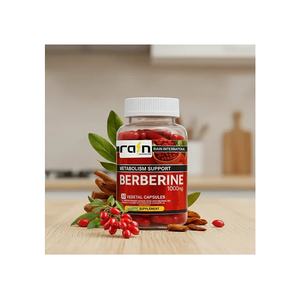 Berberina 1000 Mg Rain Cápsulas Suplemento Apoya Metabolismo 2