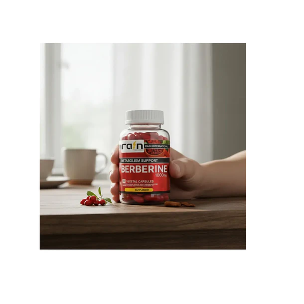 Berberina 1000 Mg Rain Cápsulas Suplemento Apoya Metabolismo 4