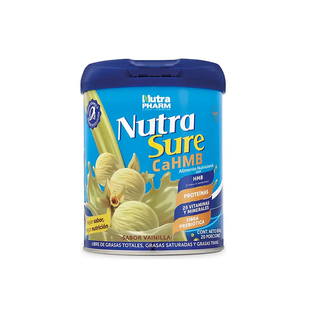 Nutrasure Cahmb Vainilla 850 Grs, Nutrapharm Vainilla 1