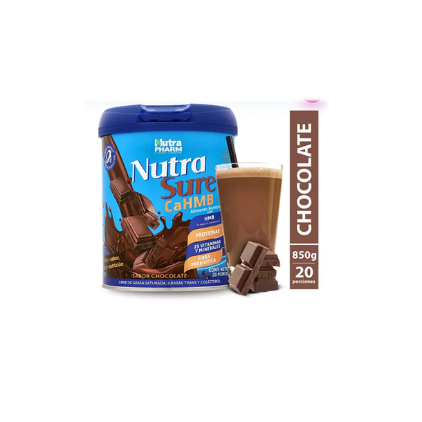 Alimento en Polvo Nutrasure Sabor Chocolate 850g 1