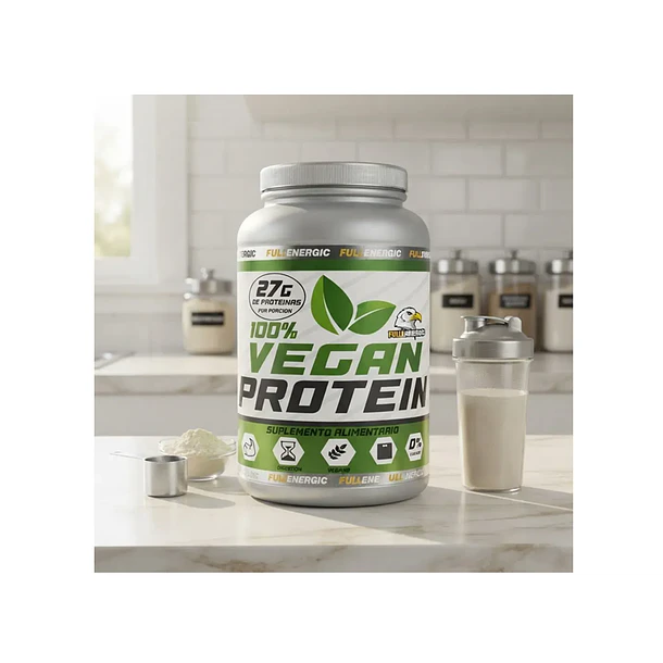 100% Vegan Protein Frutilla 1kg 3