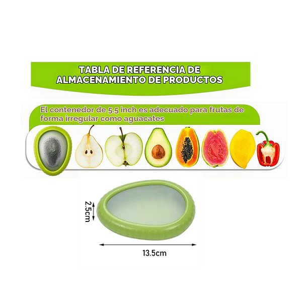 Contenedor Hermético Conservador De Alimentos Palta Refriger 5