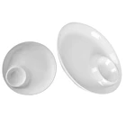Plato De Plastico Con Separador - Snacks O Salsas 1