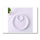 Plato De Plastico Con Separador - Snacks O Salsas 4