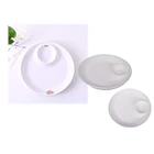 Plato De Plastico Con Separador - Snacks O Salsas 6
