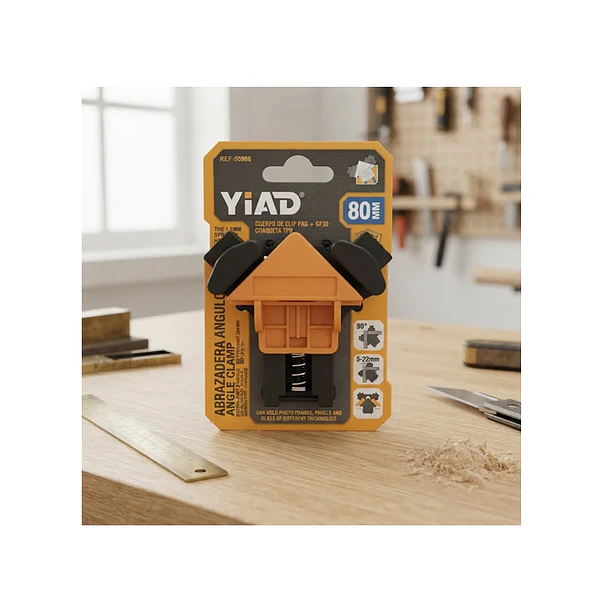 Abrazadera De Ángulo Yiad 80mm Para Carpintería 1
