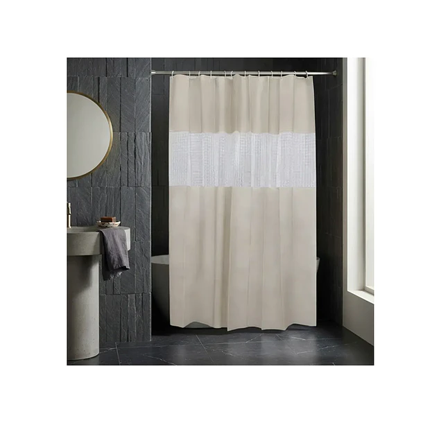  Cortina De Baño 180x180cm 100% Peva Con 12 Anillos 2