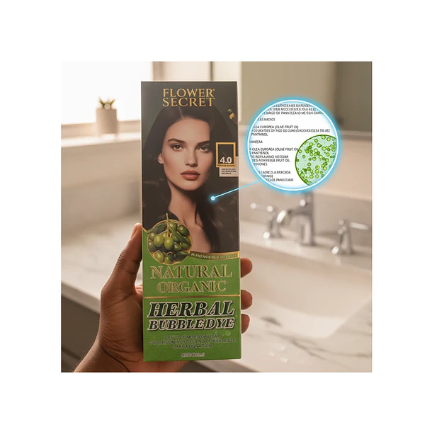 Shampoo Cubre Canas Color Marron Oscuro 4.0 400 Ml 4
