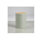 Basurero Practico De Alta Calidad Con Tapa De Bambu Rayas 5
