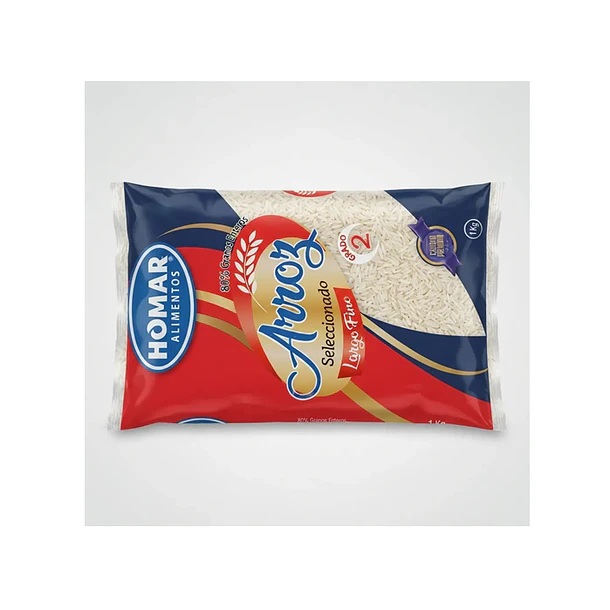 Arroz Alimentos Seleccionado Largo Fino Grado 2 1kg 1