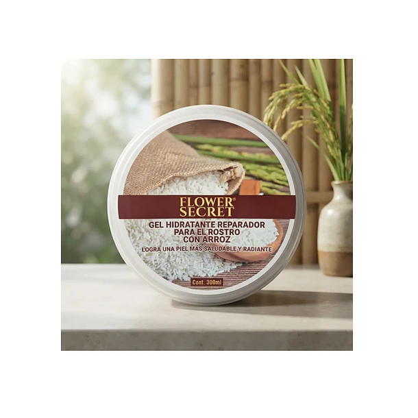 Gel Hidratante Reparador Para El Rostro Con Arroz 3