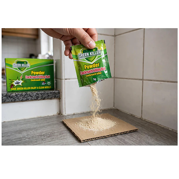 Green Killer Powder Cockroach Killing Bait Para Cucarachas 3