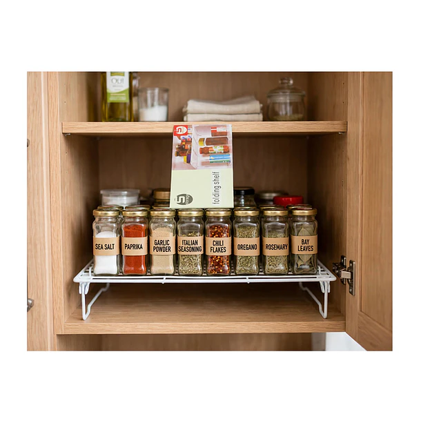 Repisa Plegable Metálica Blanca Para Cocina 2