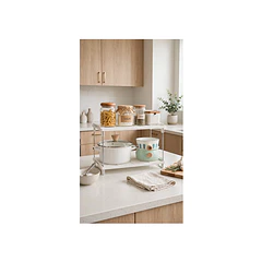 Estante Organizador De Cocina De 2 Niveles Blanco