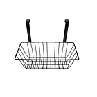 Cesta Colgante Organizador De Metal Negro Para Puerta 1